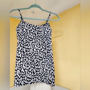 NWOT New York & Company animal print black and white tank top